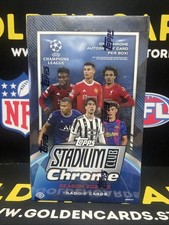 TOPPS 2021 2022 UEFA Champions League Stadium Club Chrome Soccer Hobby Box