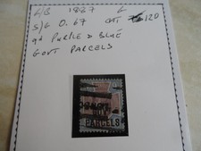GB QV 9d Dull Purple And Blue Govt Parcels SGO67 Used 