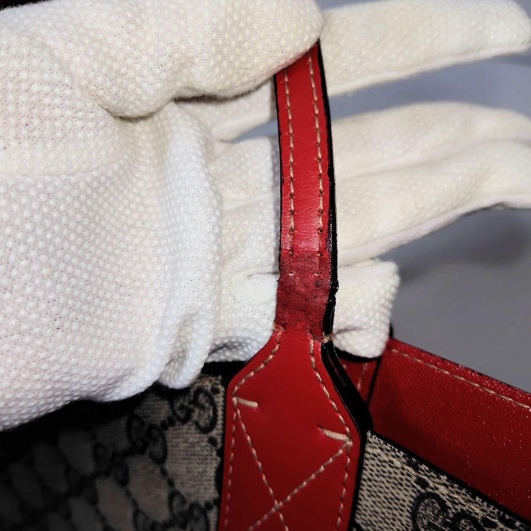 GUCCI GG Supreme Reversible Leather Tote Bag Women Authentic Good Condition thumbnail 9