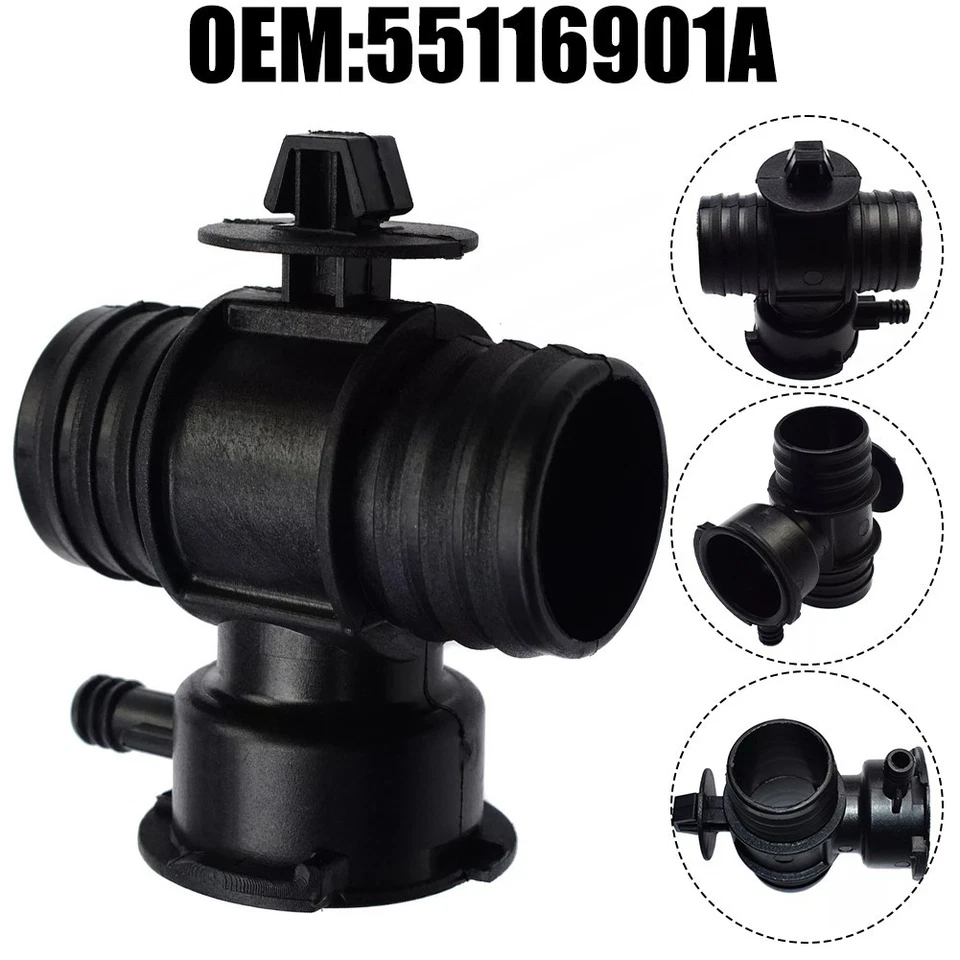 Long Lasting Coolant Filler Neck Radiator Hose Connector Perfect Replacement - Image 2 of 4