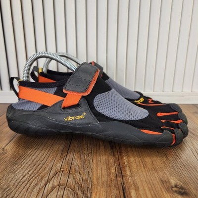 Vibram Five Fingers M1483 Men's 9 EU 41 Gray Black Orange Barefoot Running Shoes