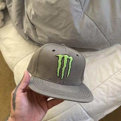 Energy Drink Embroidered Snapback Hat Monster Black Cap **Free Returns** LM / BK