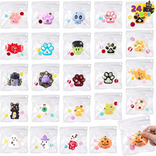 24 Pcs Halloween Squishy Toys with Bags Anxiety Relief Party Favor Gift