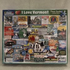 2021 White Mountain Puzzle I Love Vermont Col...