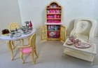 Vintage Barbie Doll Furniture & Dishes 1980-1990's Mixed Lot