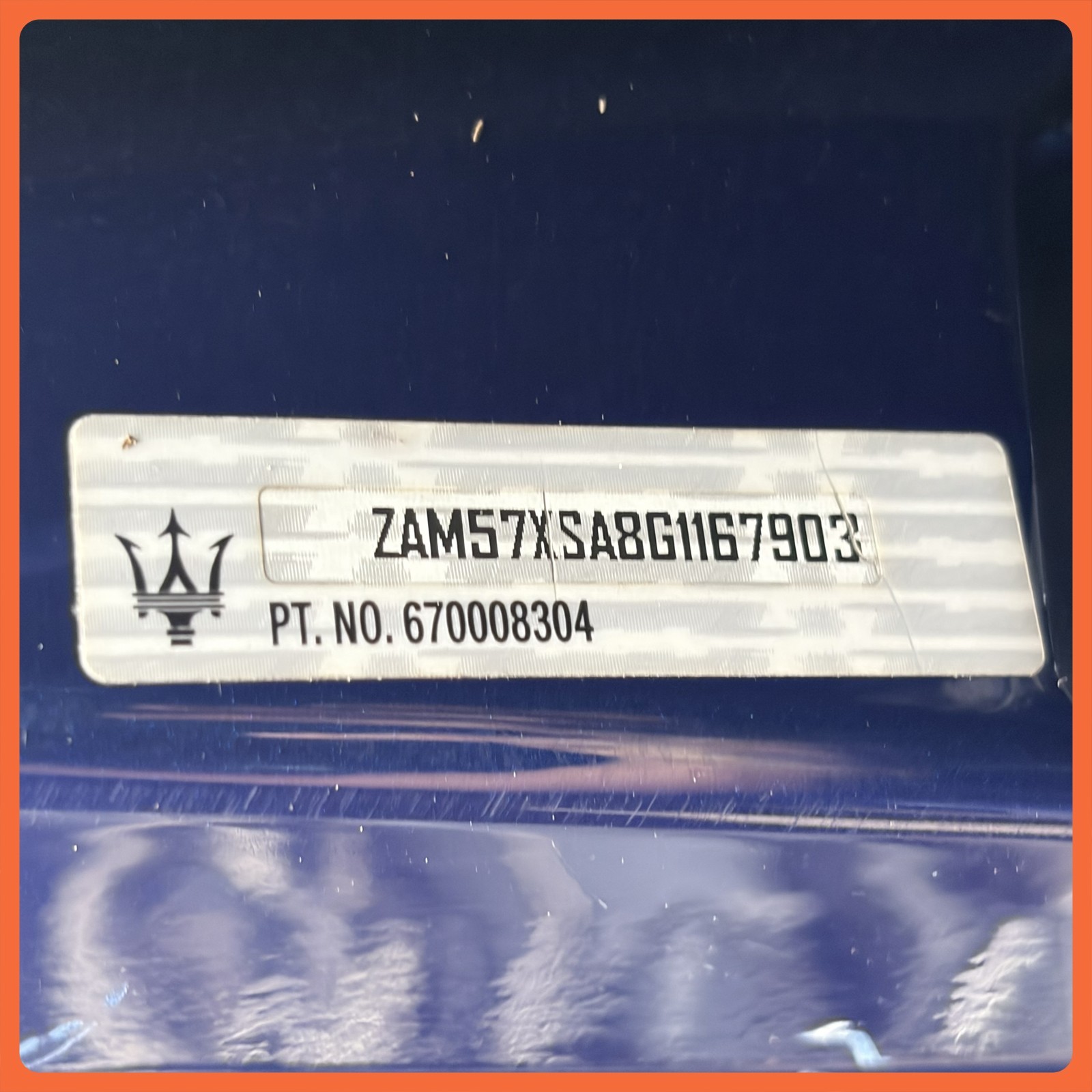 Maserati Ghibli 2014-2020 Rear Left Side panel Blue
