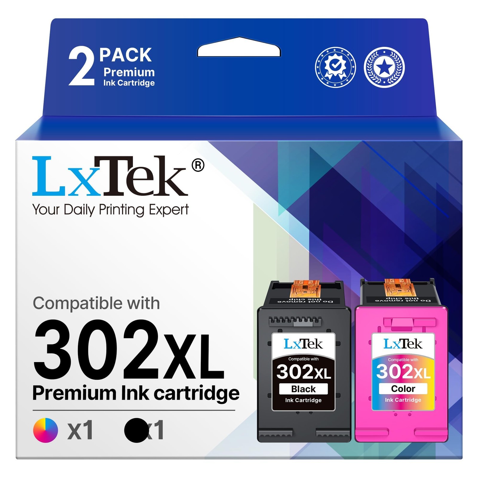 Cartouches d'encre LC421XL avec puces intelligentes lot de 10 pour Brother LC-421