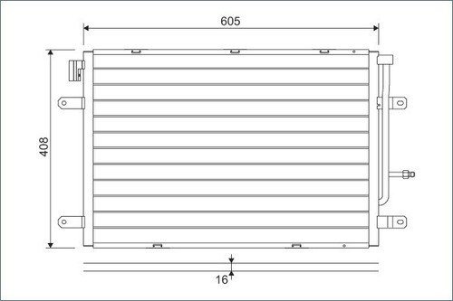 CONDENSER AIR CONDITIONING 818190 FOR AUDI A4/B6/Convertible/B7 SEAT EXEO/ST - Picture 2 of 6