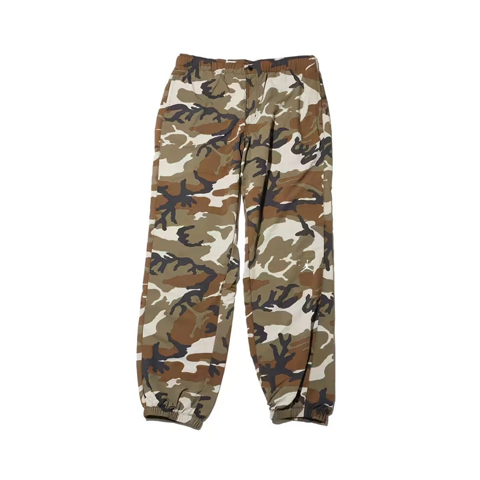 Air Jordan MVP Men's Camo Pants Men's FZ3529-380 Light Olive/Sail SZ XS-3XL - Image 4 of 4