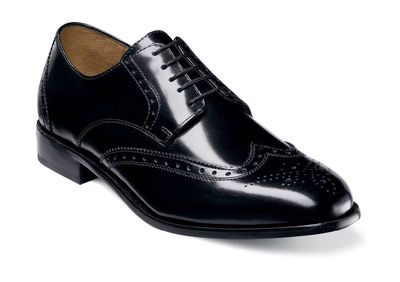 FLORSHEIM Brookside 11231 Black Wingtip Oxford Men\'s Size 10.5 D Dress Shoe FLORSHEIM Brookside 11231-001 Black Wingtip Oxford Men main image 3