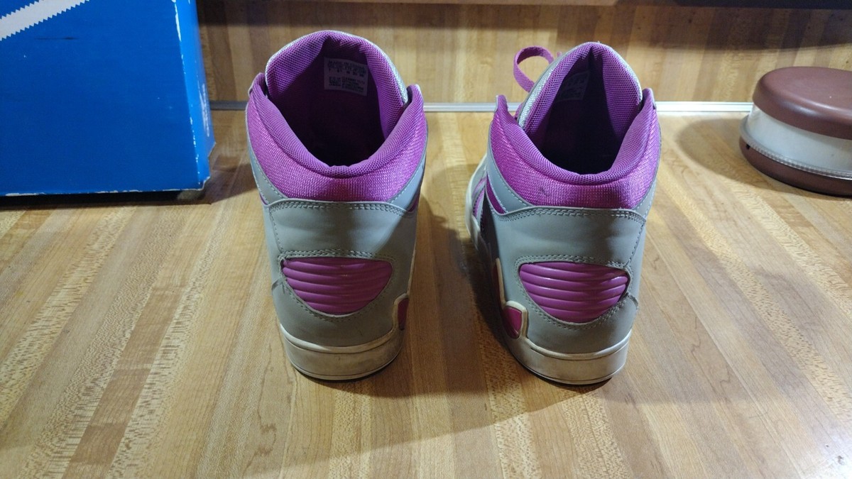 Adidas Hard Court Hi Big Logo Original Hightop Purple Grey Size 7 Retro Street Adidas Originals Hard Court Hi in Men main image 2