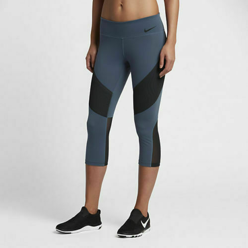 Mujer Nike Power Legendary Training Capri XL Azul Negro Correr - Imagen 2 de 5