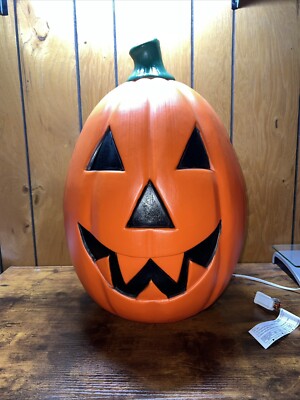 Vintage Empire 21" Pumpkin Jack O Lantern Lighted Blow Mold ...