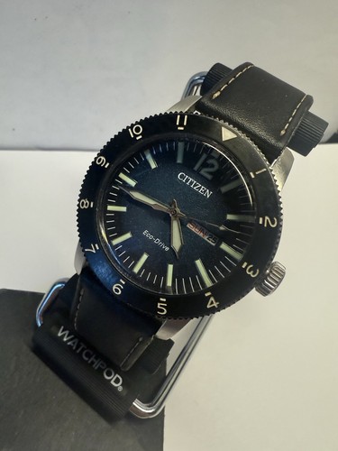 CITIZEN Eco-DRIVE J800-S119227 Men's WATCH DAY/Date STAINLESS Diver watch works - Picture 8 of 23