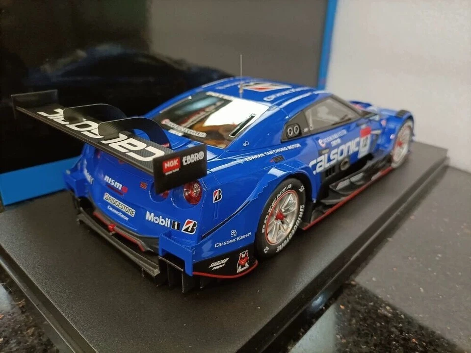 Ebbro 1:18 Nissan GT Championship Sports Car Model Calsonic Nissan GT-R R35 2018 - image 3 of 4