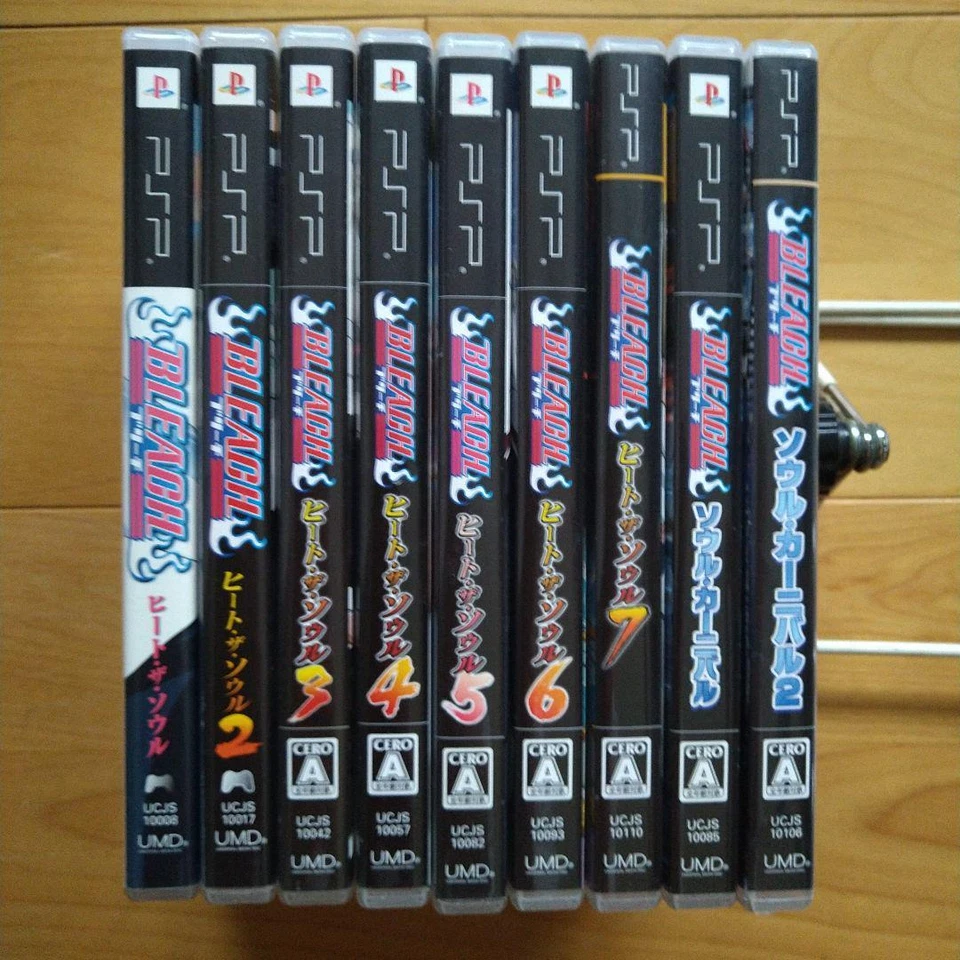 Lot 9 PSP Bleach Heat The Soul 1 2 3 4 5 6 7 & Soul Carnival 1 2 set Japan Ver. - Image 3 of 4