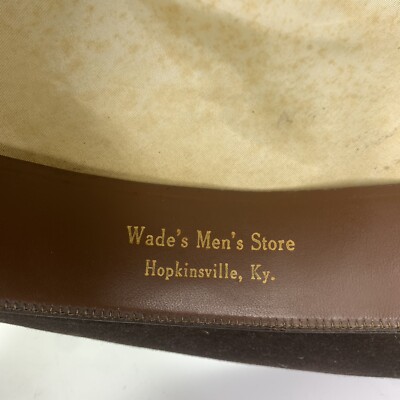 Knox Premier New York Brown Felt Derby Bowler Top Hat Size 7 1/4 Knox Premier New York Brown Felt Derby Bowler Top Hat Size 7 1/4