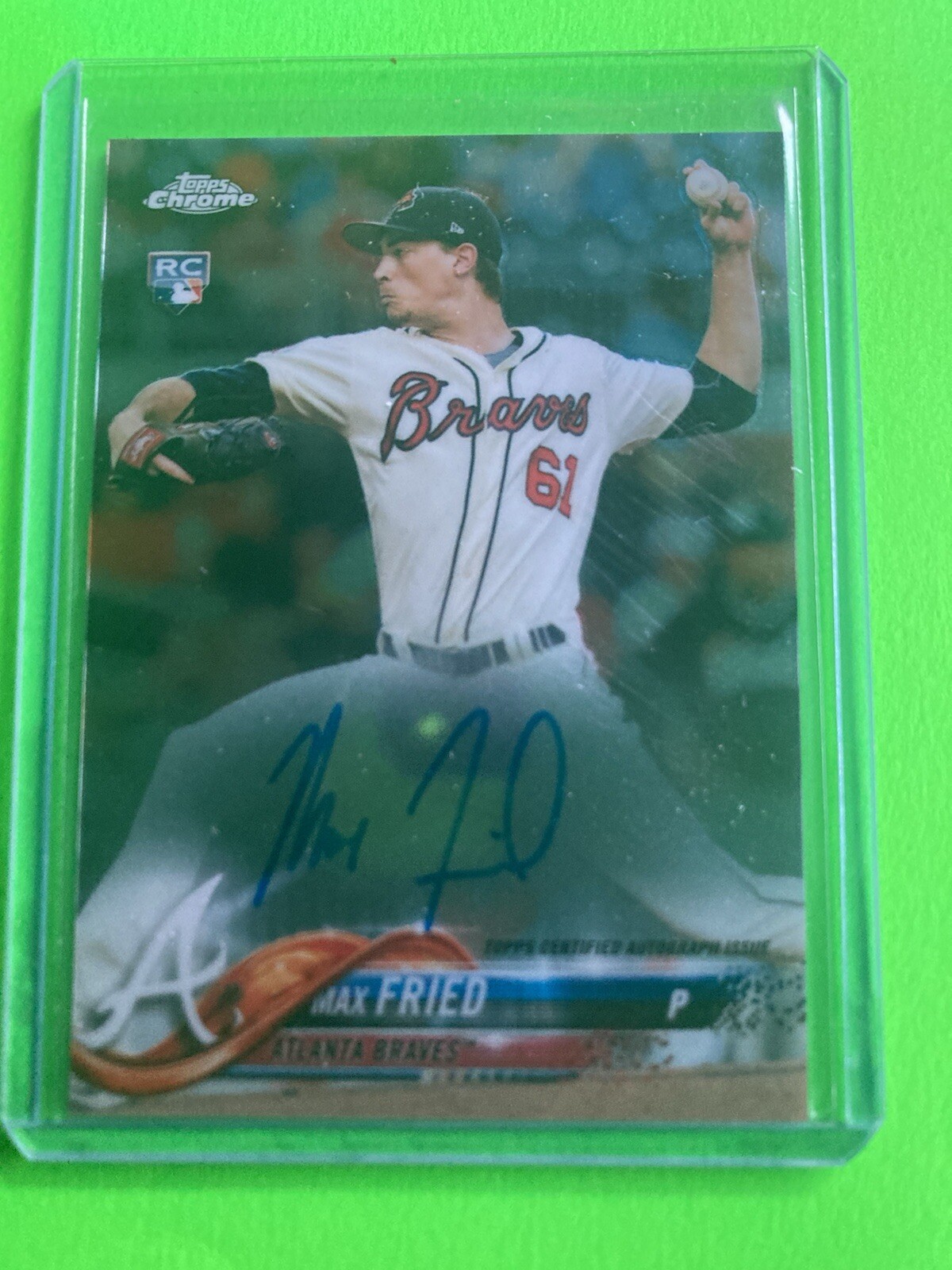 2018 Topps Chrome Max Fried Rookie On Card Auto Braves RA-MF🔥