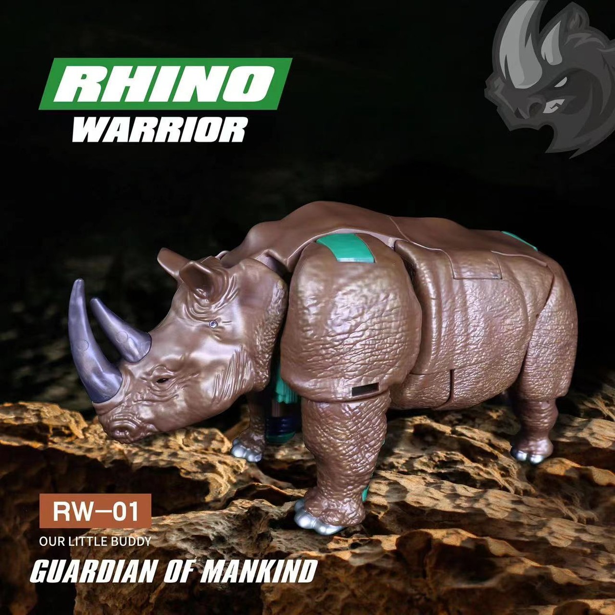Ready! New 4th Party RW-01 Rhino Warrior Oversized Transforms Toy