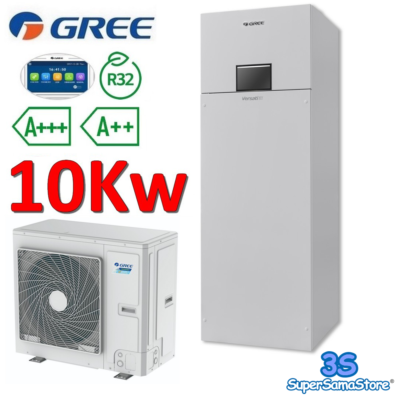 Pompe à Chaleur Air-eau Gree Versati III All In One - R32 10 KW - Monophasé - Neuve