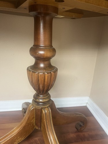 Ethan Allen Round End Table Chairside Table Regents Park End Table READ PROJECT - Picture 21 of 24
