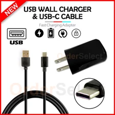 Wall Charger+USB Type-C Cable Cord for Android Phone TCL 10L / 10 Pro /10 5G UW