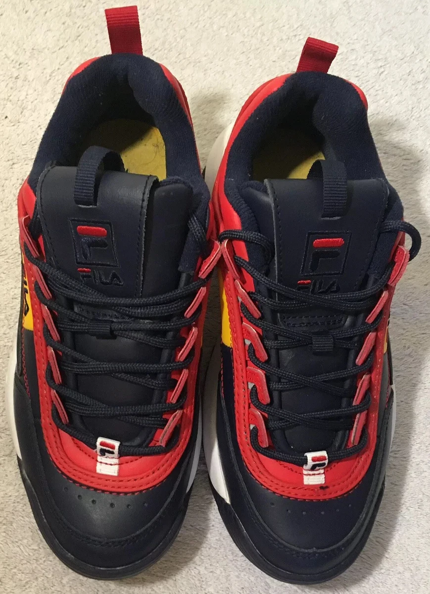 Fila disruptor 2 blue and deals red
