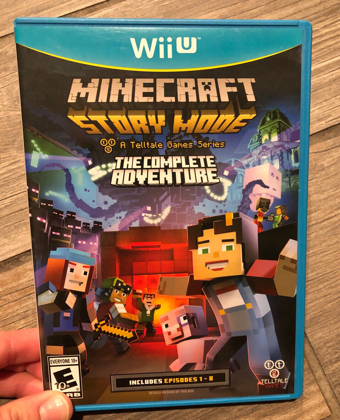 Minecraft Story Mode Complete Adventure Nintendo Wii U Disc Cover Art Case For Sale Online