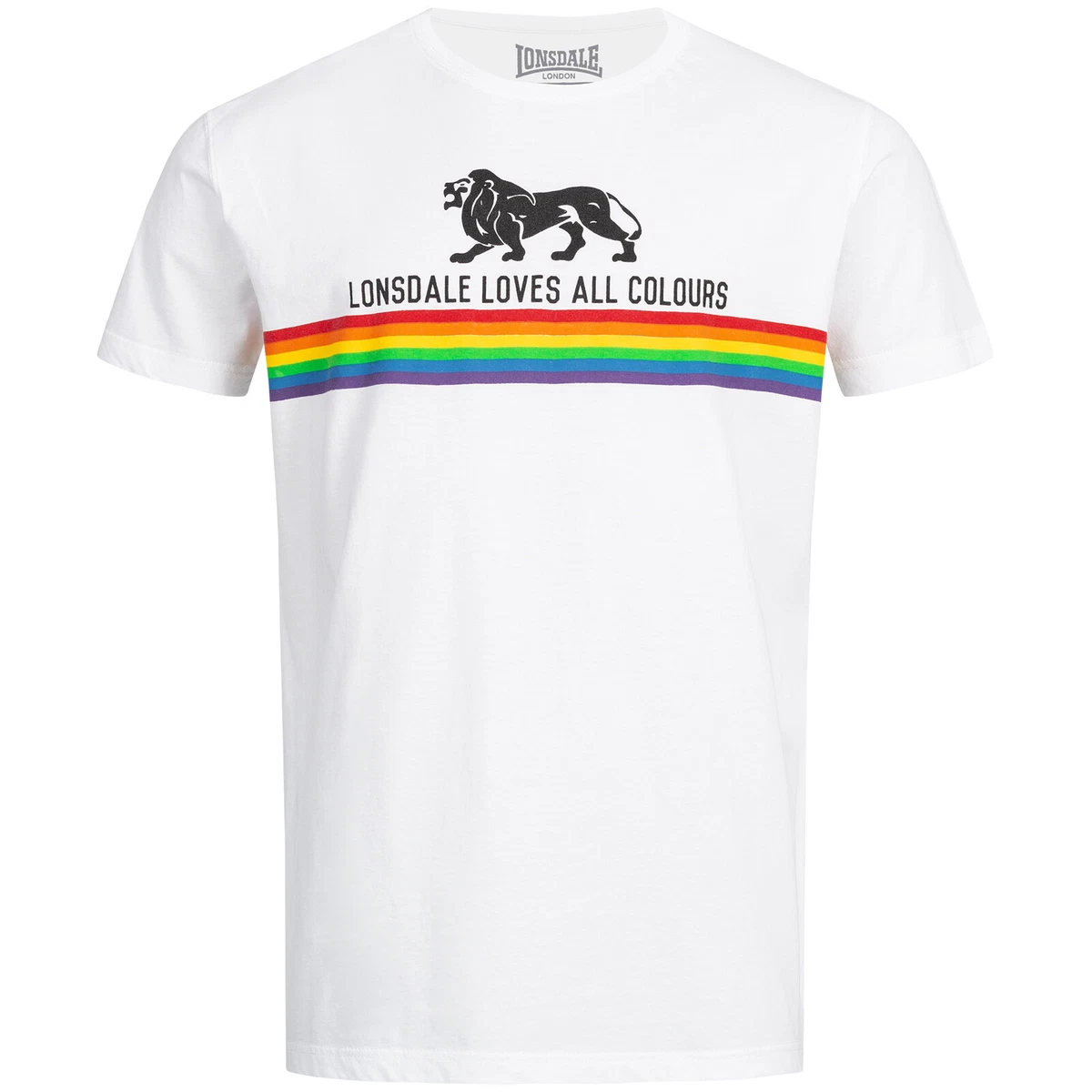 Lonsdale Camiseta Leece Para Hombre. Negro XL