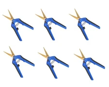 VIVOSUN 6-Pack Gardening Hand Pruner Pruning Shear Curved Precision Blades Blue