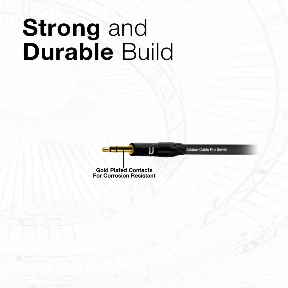 3.5 TRS Male Balanced Cable - Custom Length Color Premium Stereo Connector Cord - Image 4 of 4