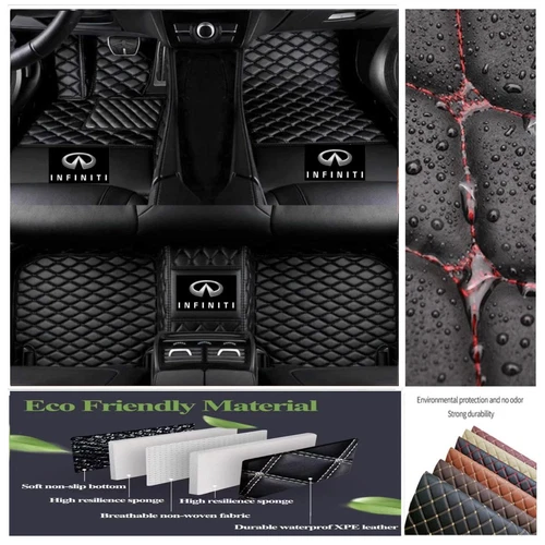 For INFINITI Q50 Q60 Q70 All Models Car Floor Mats Custom Waterproof Carpets - Bild 10 von 47