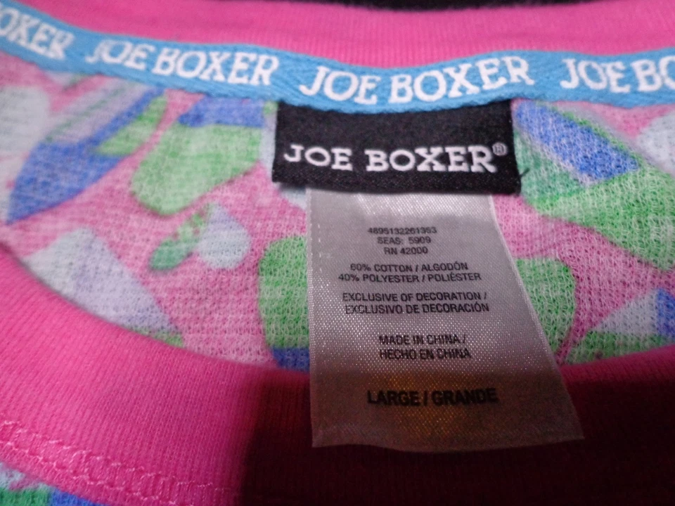 Camiseta Joe Boxer Corazones Gráfica Rosa Niñas Grande Top o9 Foto 2 de 4