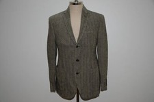 Polo Ralph Lauren Made in Italy Linen Silk  Wool Herringbone Blazer Jacket