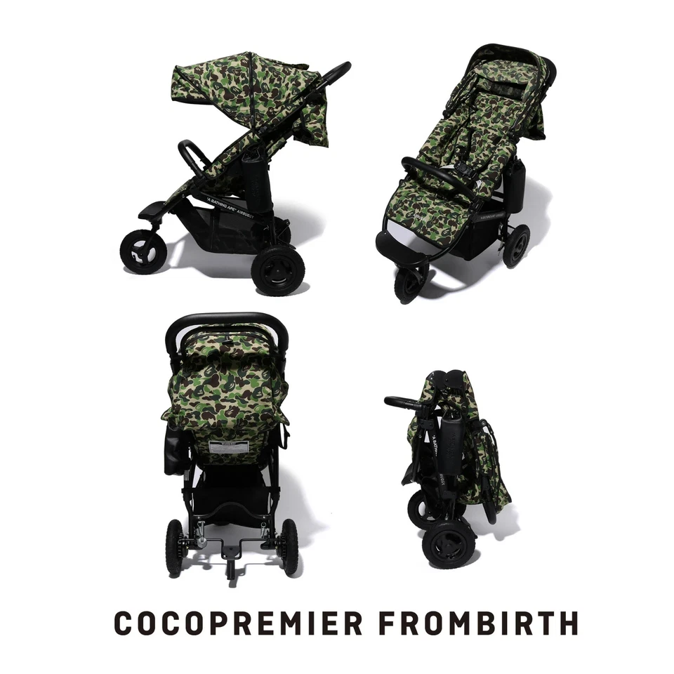 BAPE x AIRBUGGY collab 3-wheel air-tire stroller BAPE Camo - Image 3 of 4