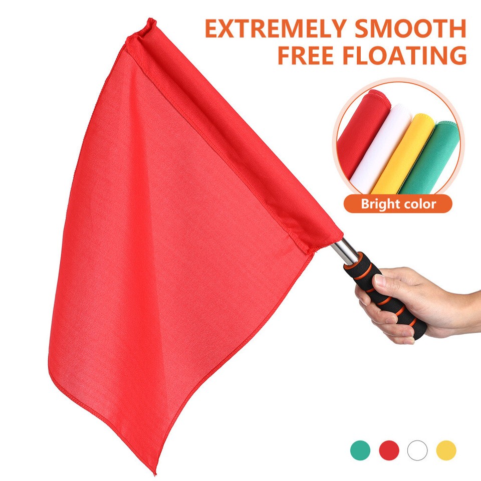 4 Pcs Net Hand Signal Flags Solid Color Match Referee Toddler eBay