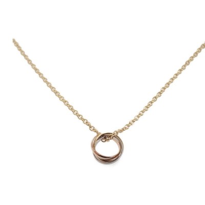 CARTIER Baby Trinity Necklace K18 Yellow Gold K18 Pink Gold