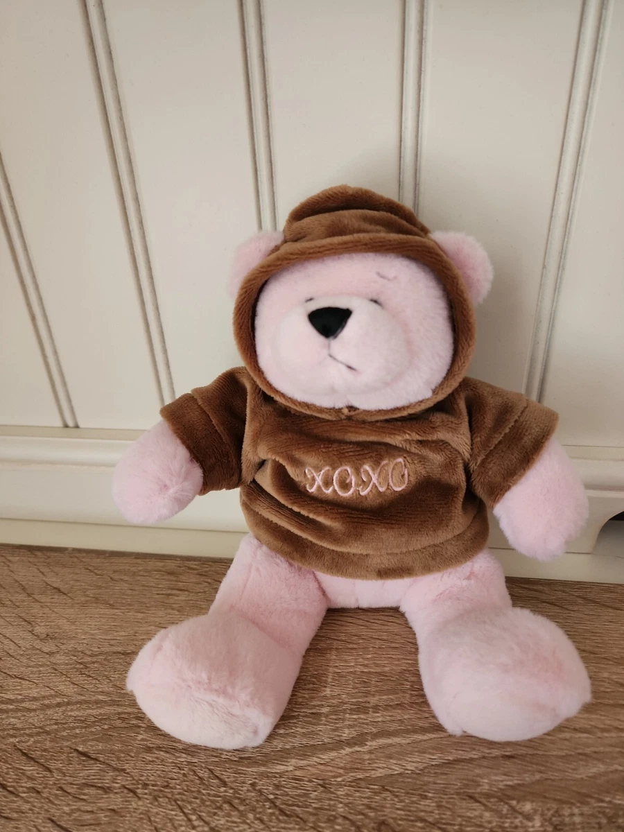 Pink teddy online bear hoodie