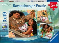 3 X 49 Teile Ravensburger Kinder Puzzle Disney Vaianas Entdeckungsreise 08004