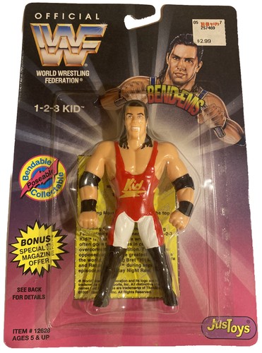 WWF Bend-Ems MOC 1-2-3 Kid Wrestling Action Figure...
