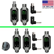 Convenient Dual Charging Wireless Microphone Converter XLR Transmitter US