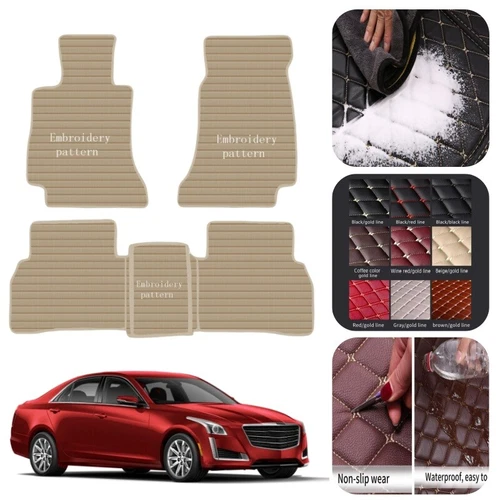 For Mercedes Benz Models 1995-2025 Car Floor Mats Carpets Luxury Leather Rugs - Bild 14 von 30