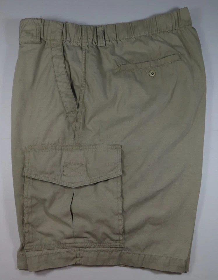 Tommy Bahama Mens Pure Cotton Solid Khaki Drawstrings Casual Cargo Shorts XL - Image 3 of 4