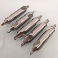 5pcs 4mm 60 Degree Bit HSS Combined Center Drills Countersinks Set Tool