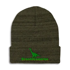 Beanies for Men Brachlosaurus Winter Hats for Women Acrylic Skull Cap 1 Size