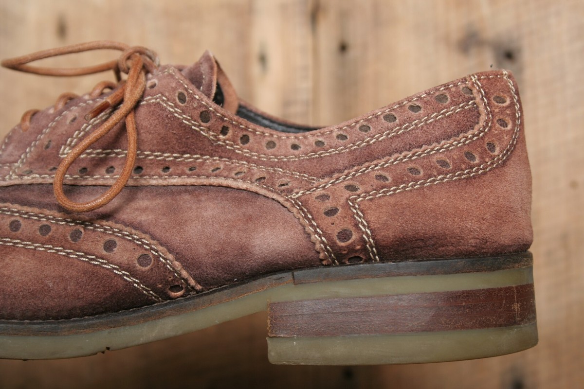 Donald J. Pliner Tan Suede Wingtip Derby Shoes Donald Pliner Damien Wingtip Derby Shoes Size 11 New $278 main image 4