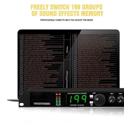DSP Processor Audio Processor Equalizer Professional Digital Reverb Multi Effect - Picture 4 of 21