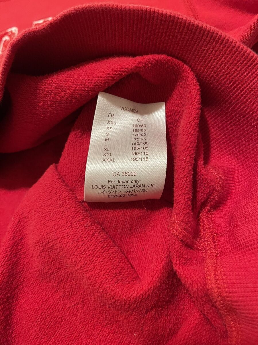 Supreme x Louis Vuitton Arc Logo Crewneck Red