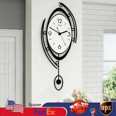 Modern Nordic Wall Clock 3D Creative Clock Living Room Bedroom Art Decor New