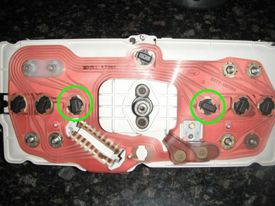 Cuadro de manómetros LED bombillas azul para camioneta Ford 1973-1979 F100 - F350 Foto 3 de 4